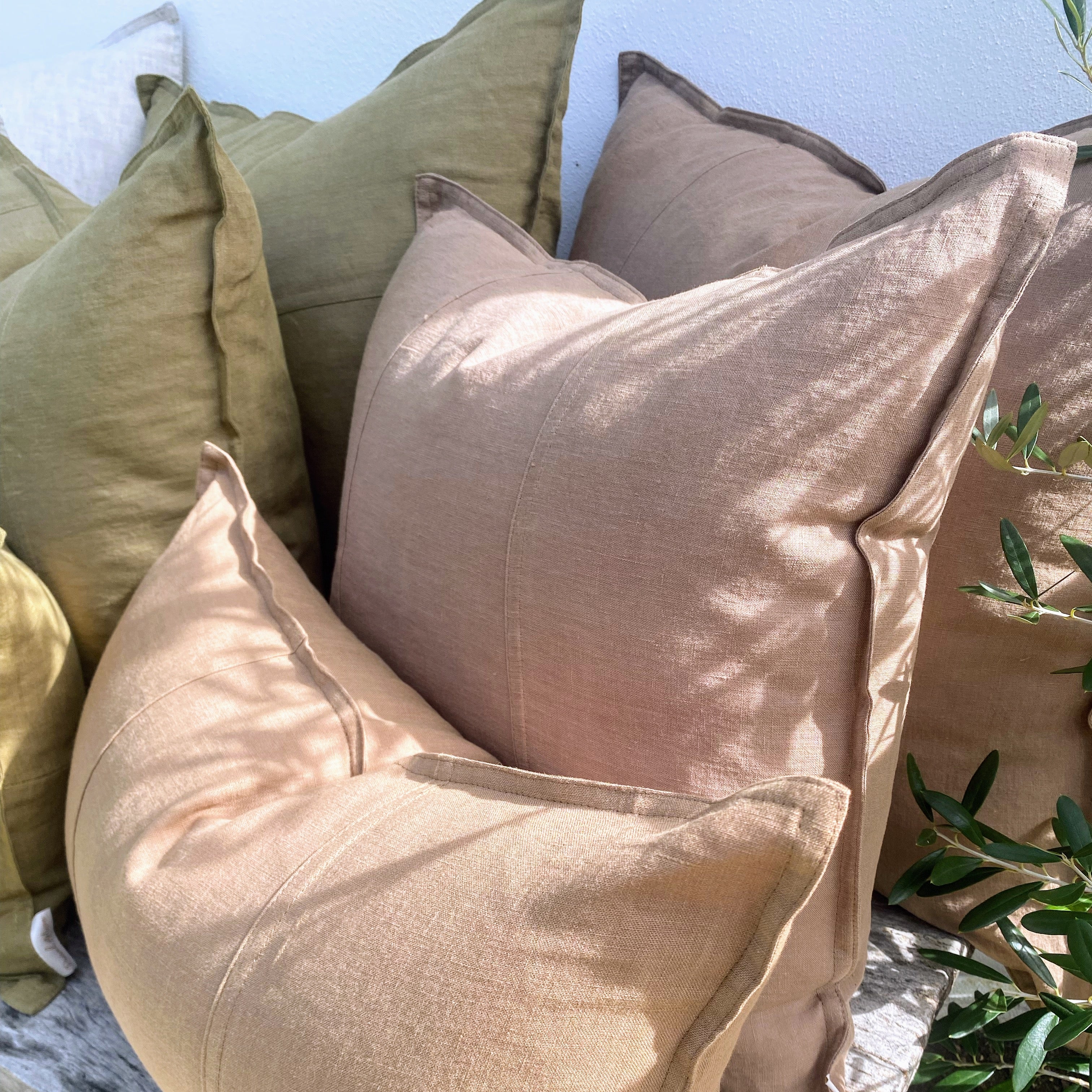 45cm Natural Cushion Cover for Coastal Home