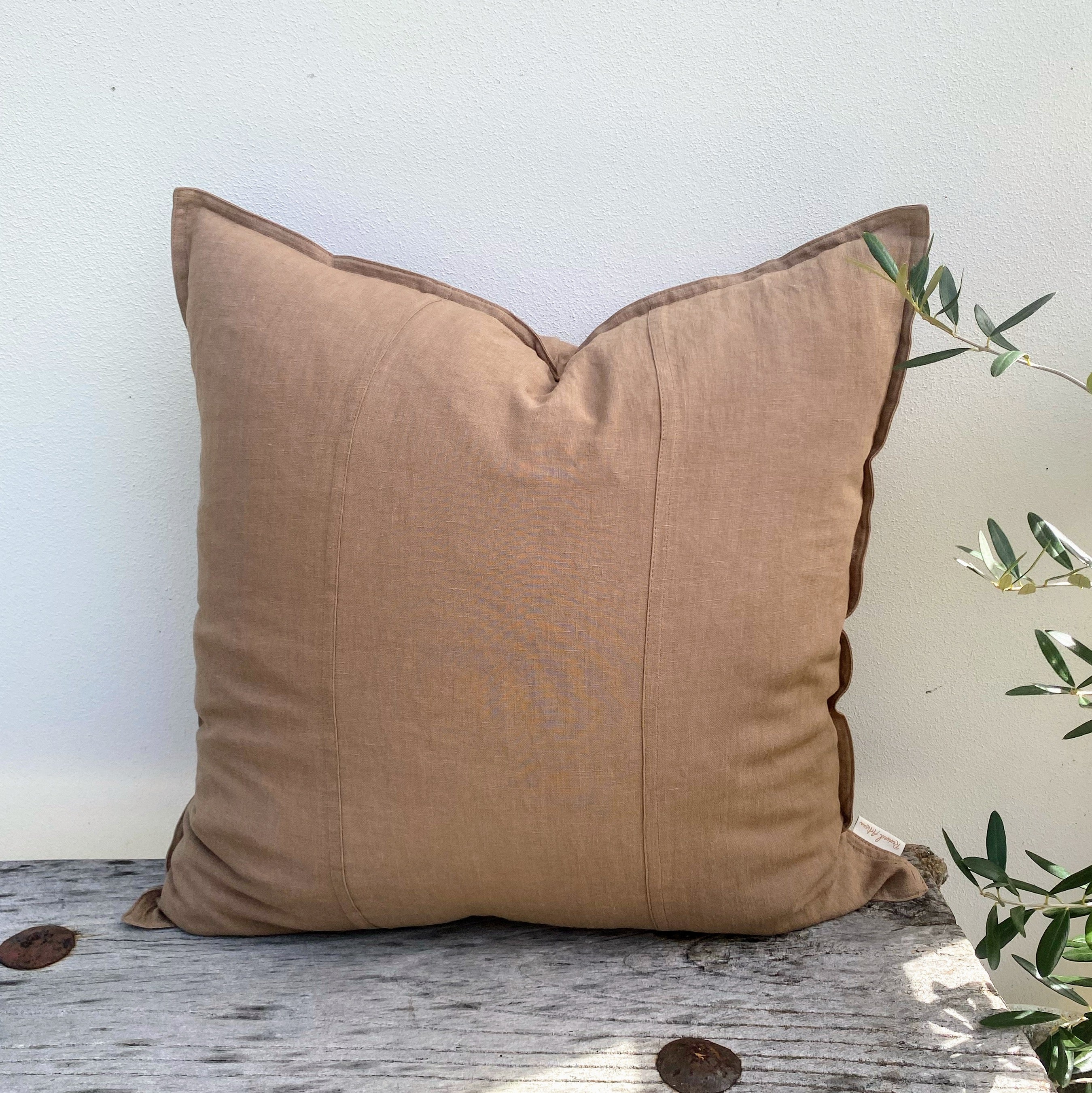 Designer French Linen Cushion Covers | Clay - Cali