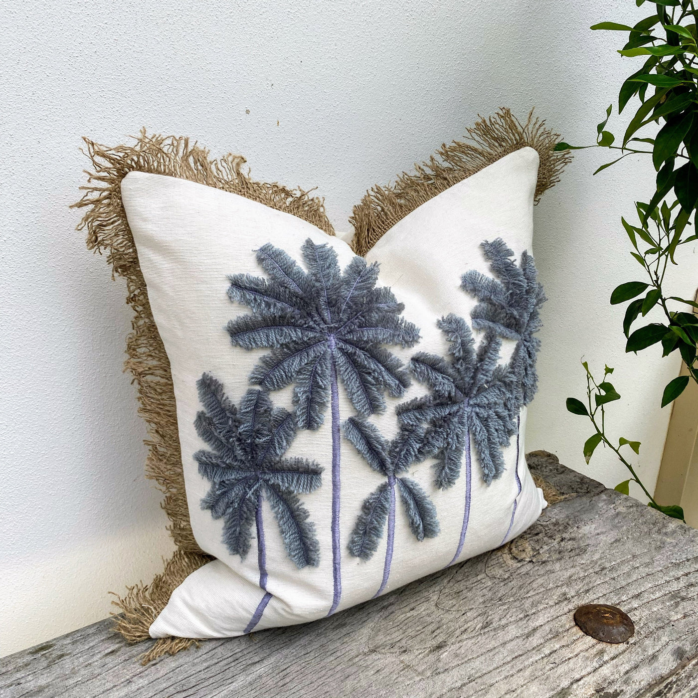 Decorative Palm Tree Cushion Cover for Sofa