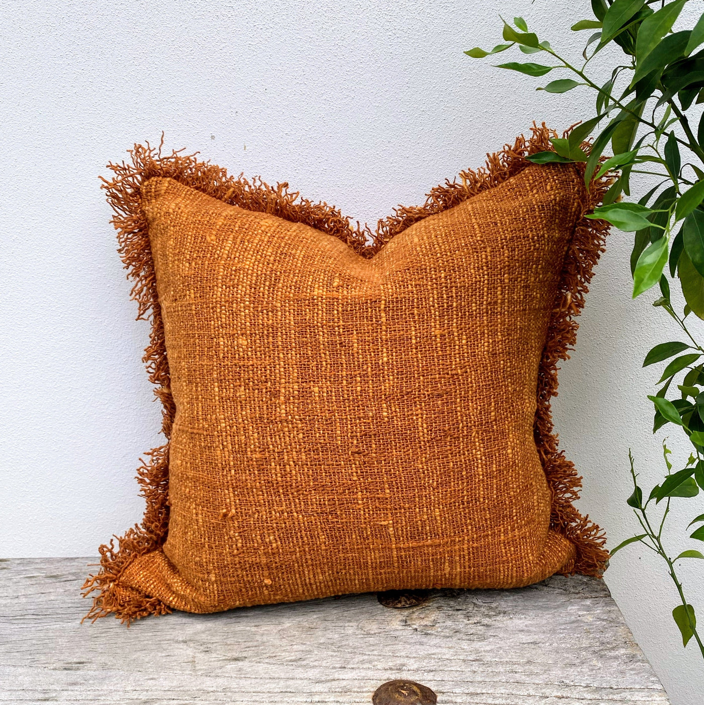 Elegant Design Coastal Cushion Covers with Fringed Edge