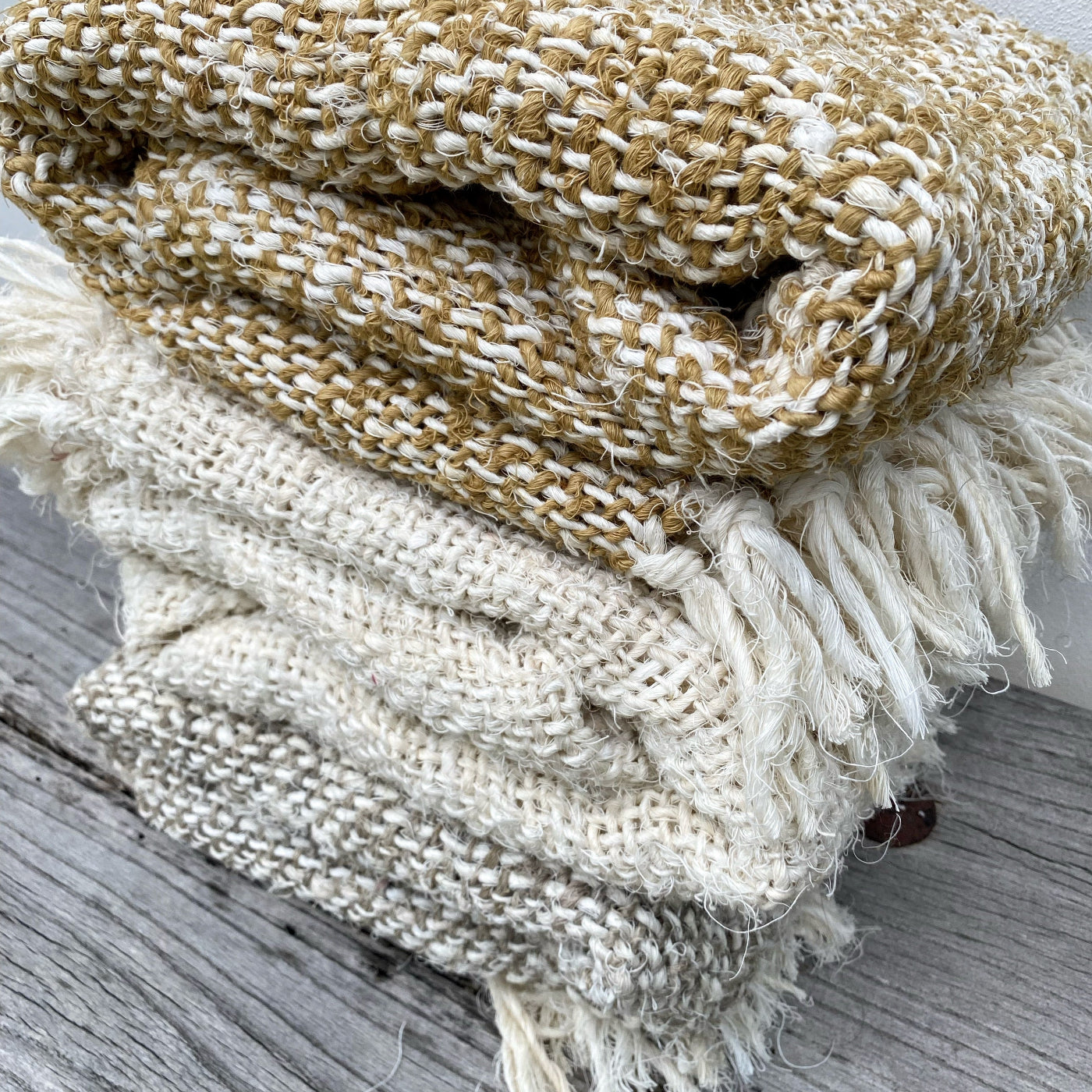 Find Best Quality Handmade Beautiful Recycled Linen Throws Online