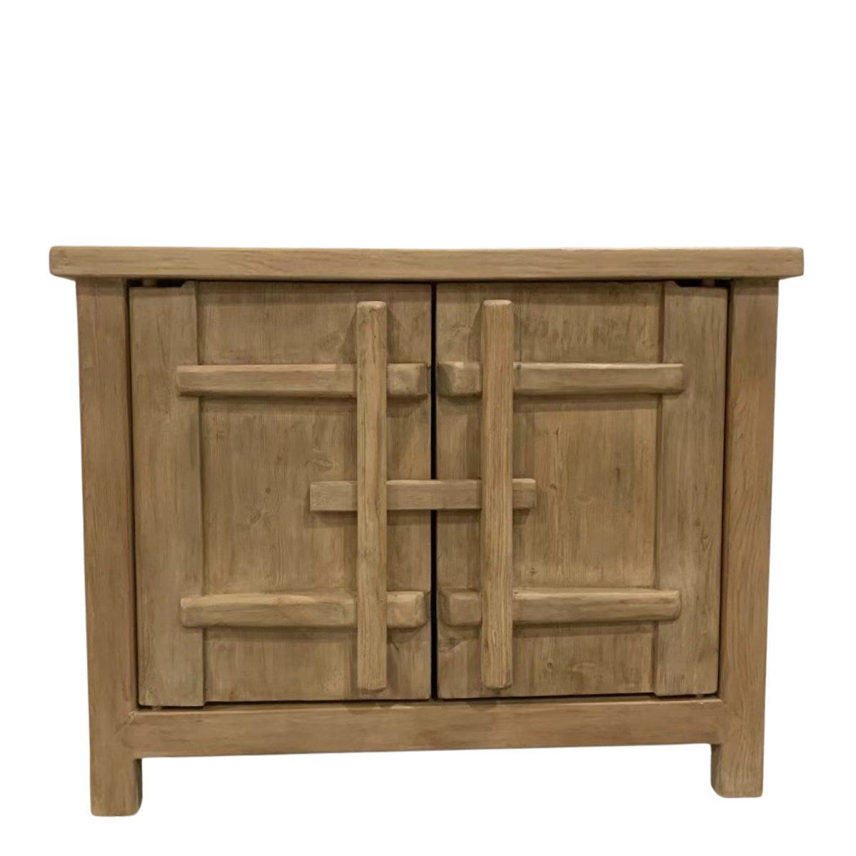 Handmade buffet cabinet, unique traditional wooden lock