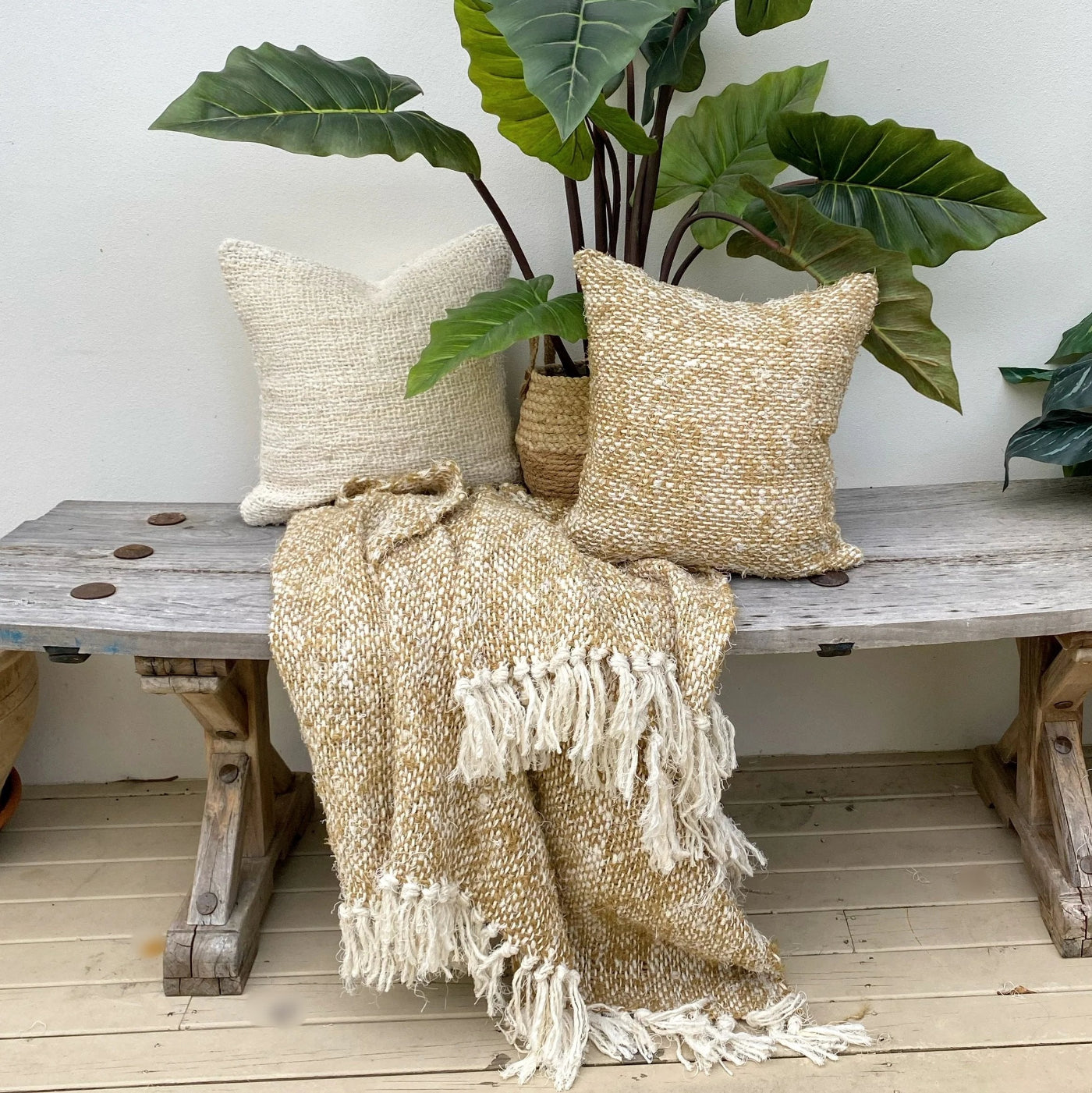 Handmade Designer Olive Green Throw Blanket