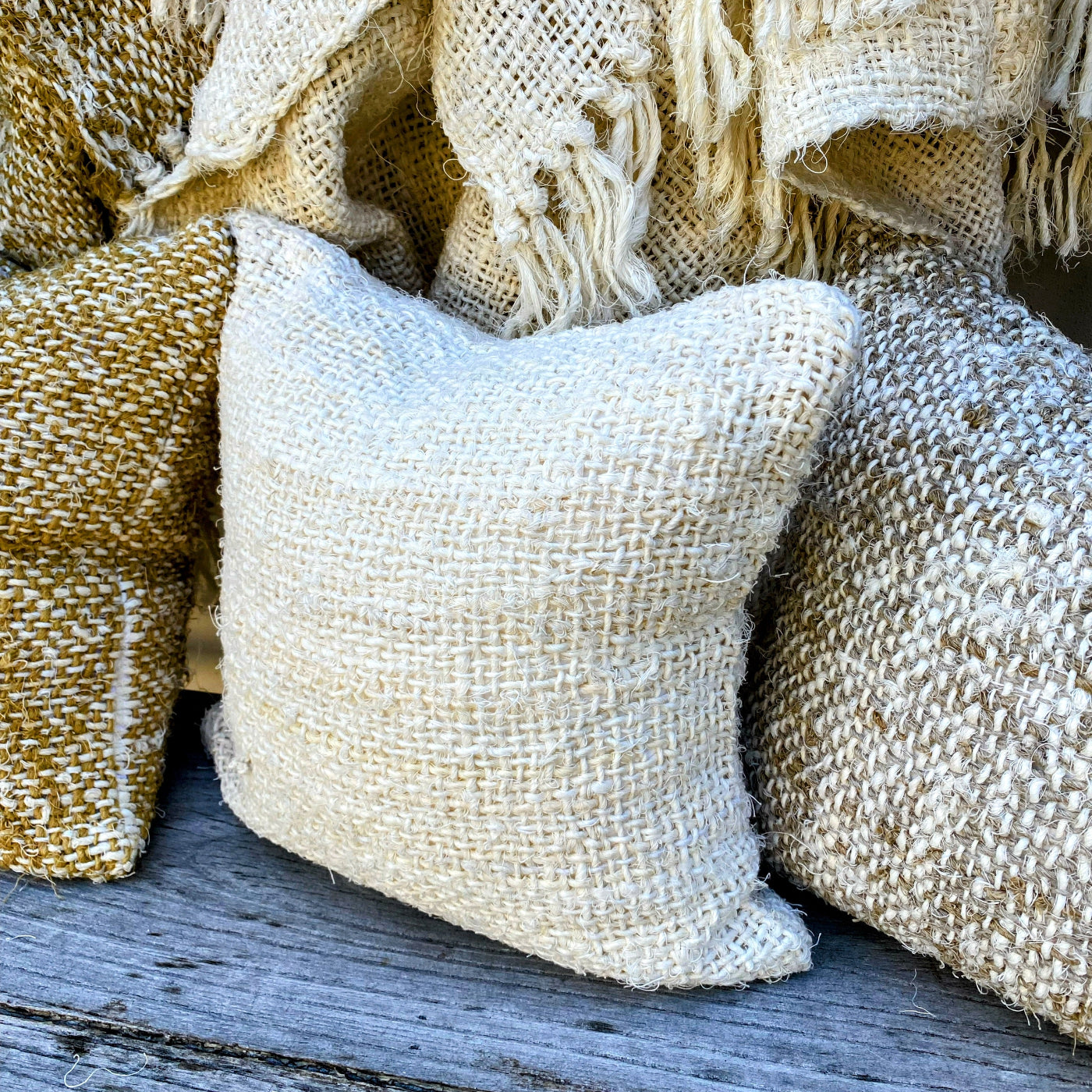 Handmade Recycled Linen Cushion Covers Australia