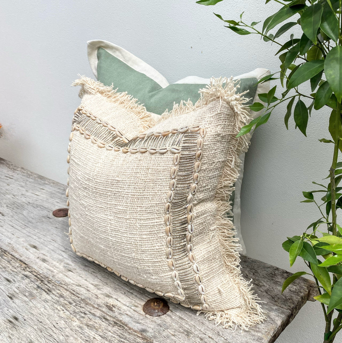 Modern Green Cushion Cover for Tropical Home Decor