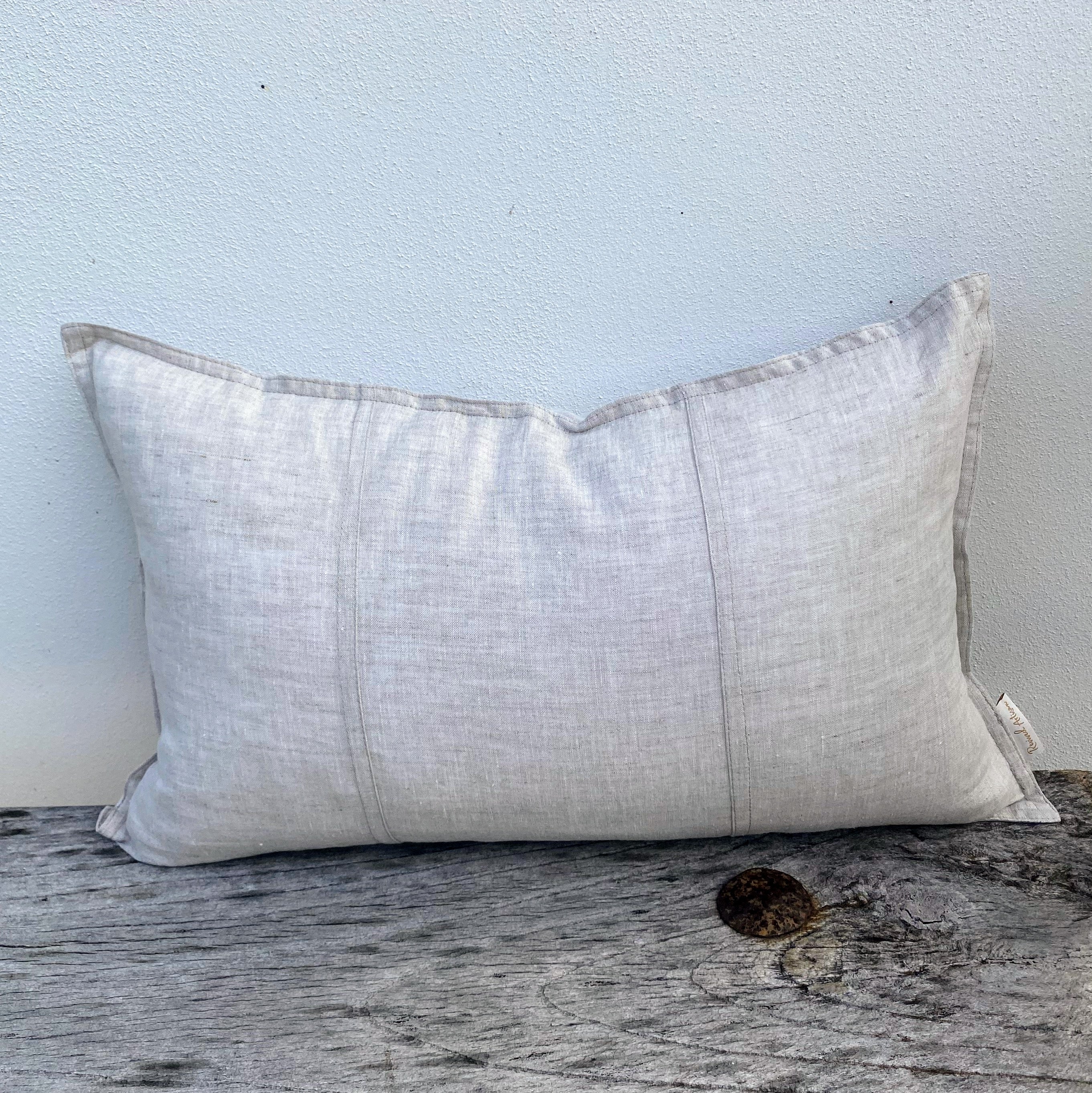 Natural Cushion Cover on Rectangle Shape