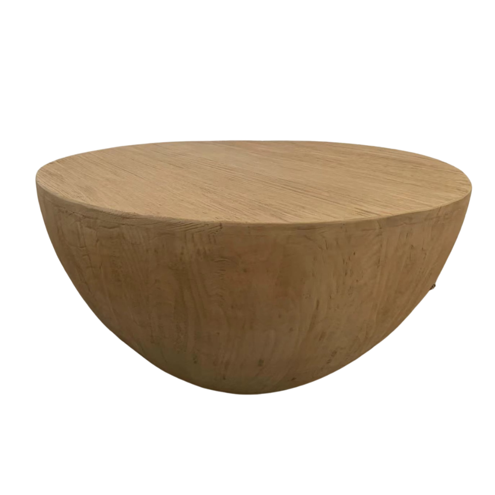 Reclaimed elm solid wood statement piece, perfect for modern coastal and rustic farmhouse interiors