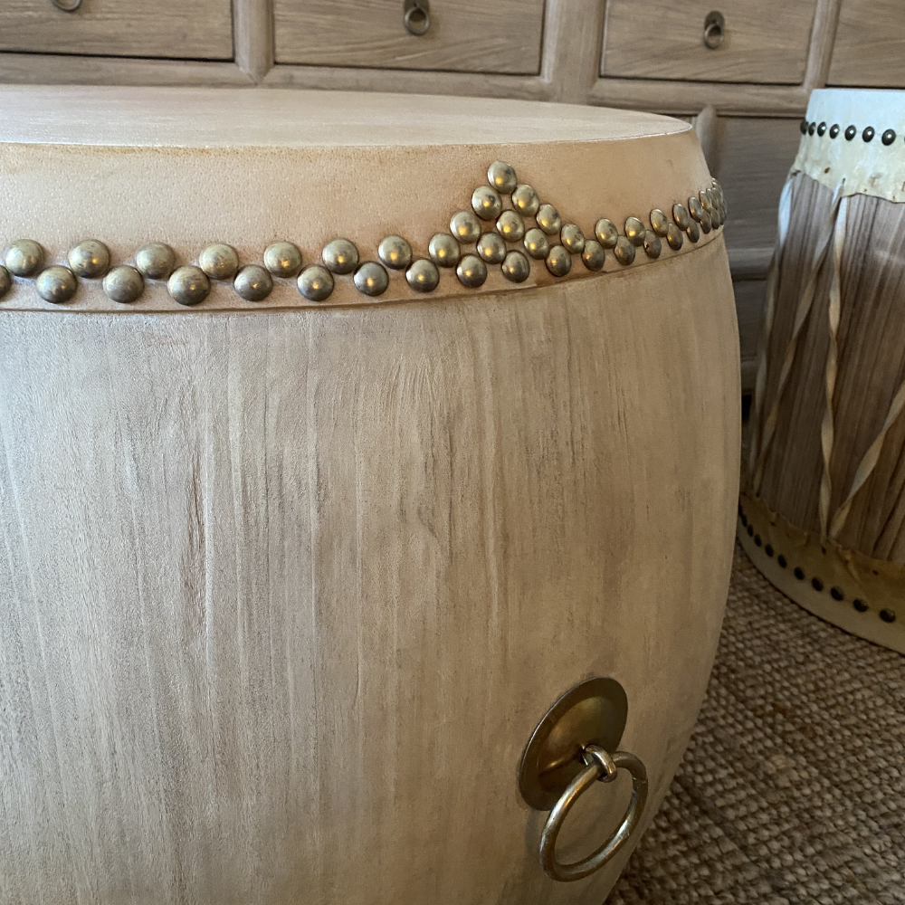 Unique design side table for modern coastal home decor
