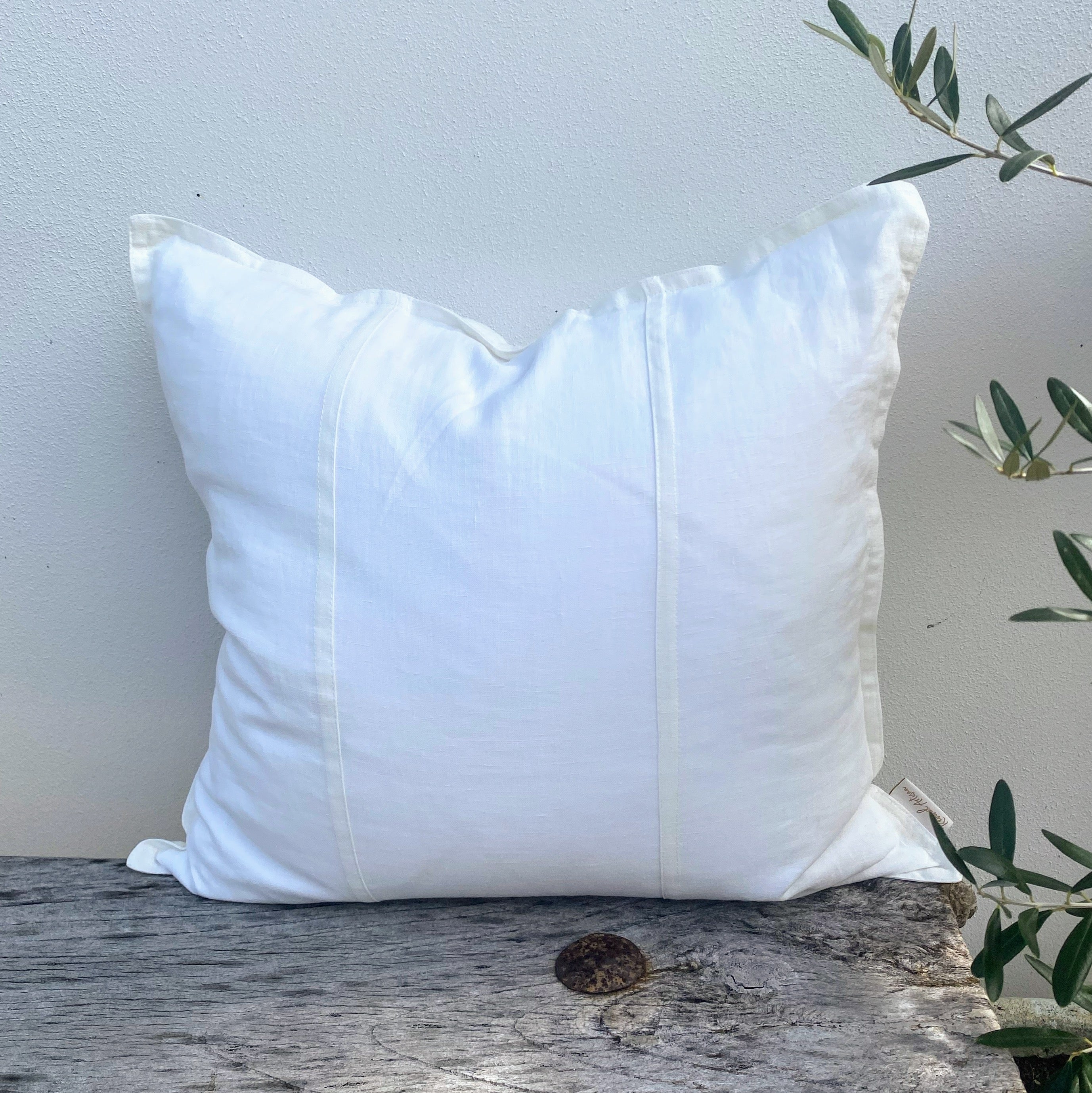 White Cushion for Living Room Styling