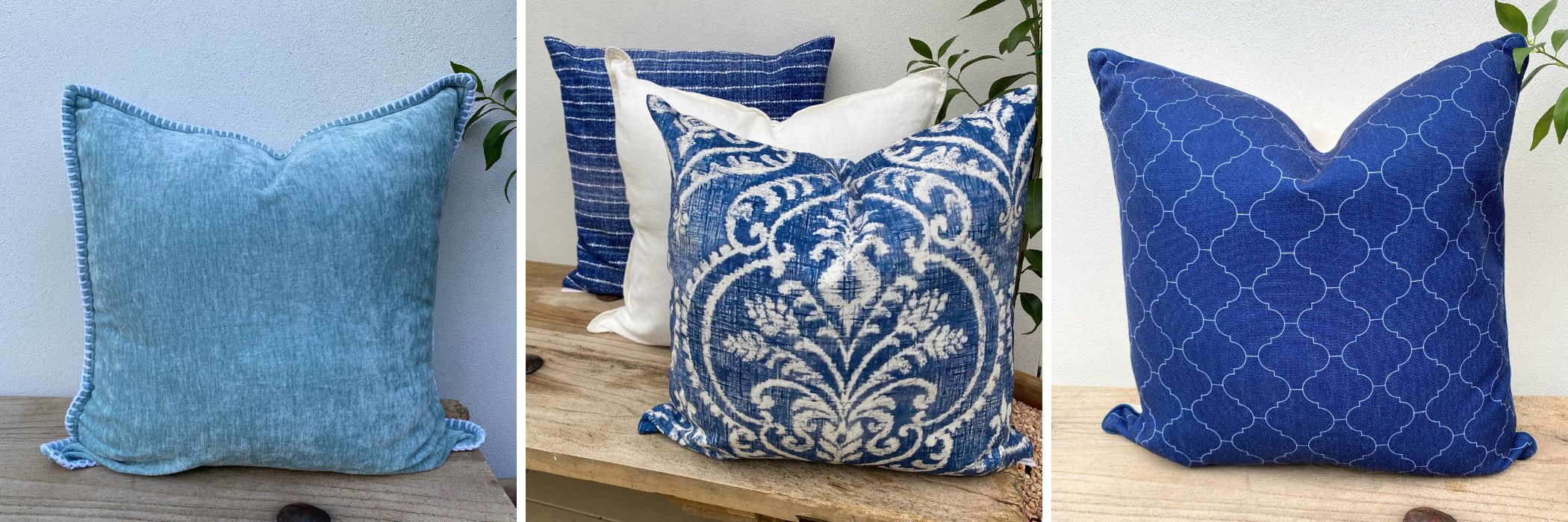 Pale blue cushions and throws clearance