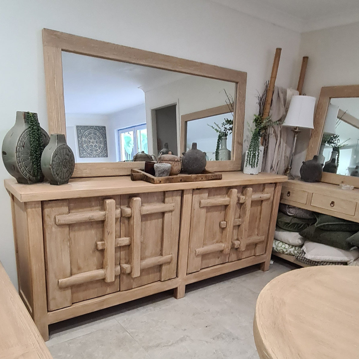 Reclaimed Elm Buffet Cabinet  - 230cm -Alba