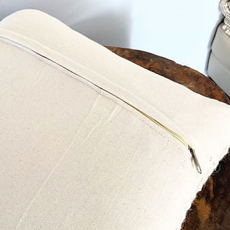 Natural Boho Cushion Cover - 100% Cotton |Flow-Revived Artisan Eco Home Decor