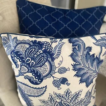 50 x 50cm Blue Cushion Cover