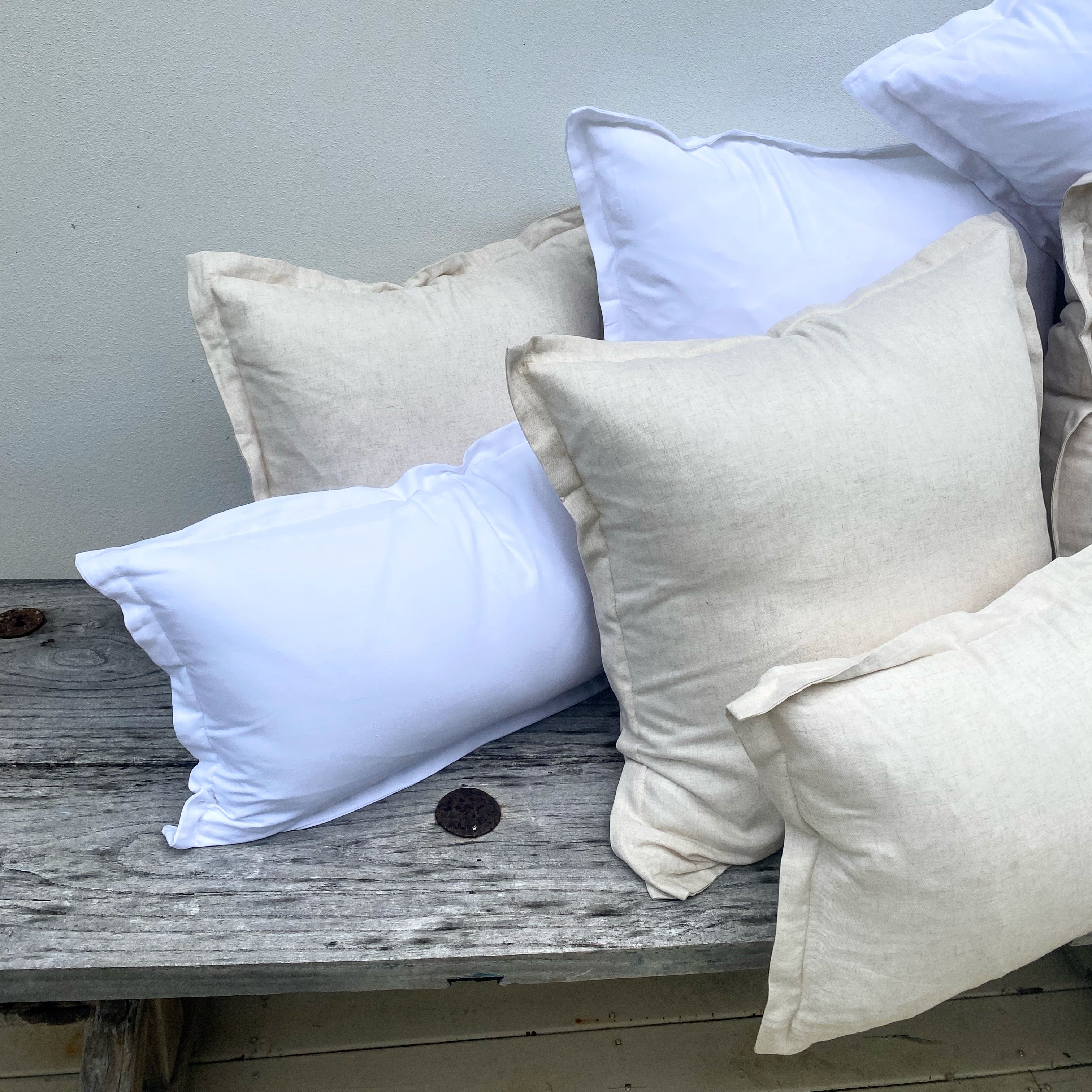 Natural Bamboo Linen Cushion Covers | Halo