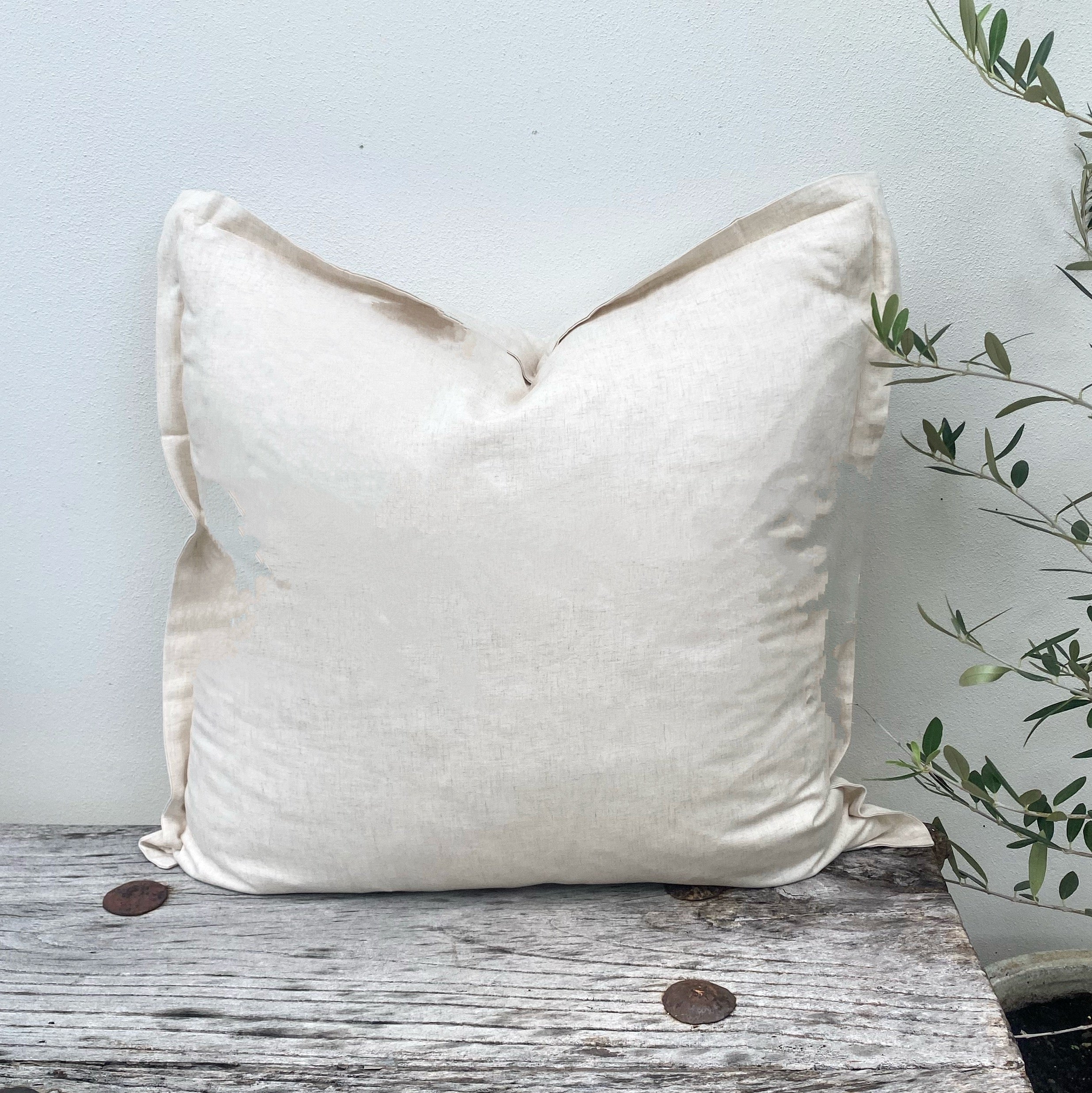 Natural Bamboo Linen Cushion Covers | Halo