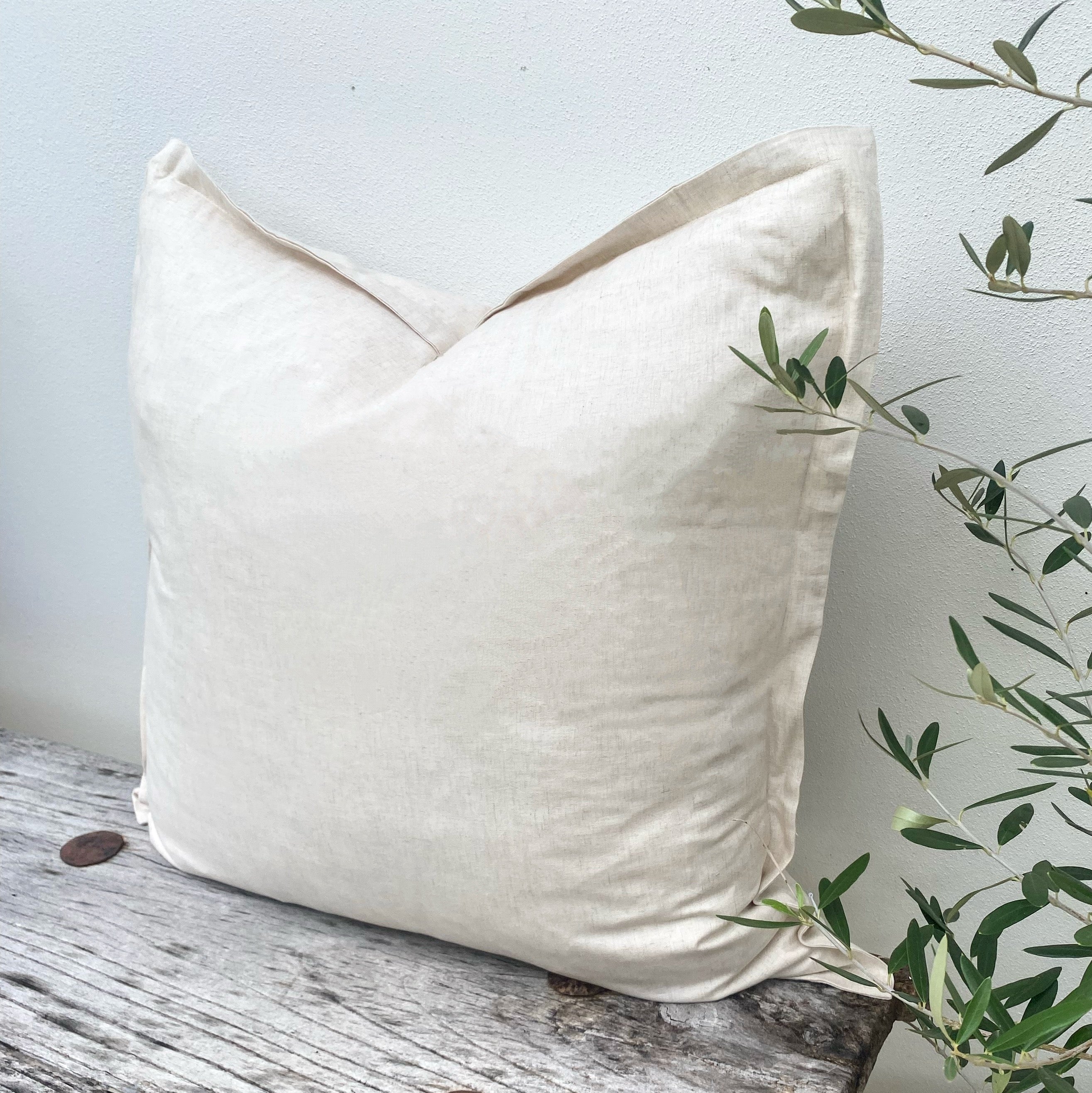 Natural Bamboo Linen Cushion Covers | Halo