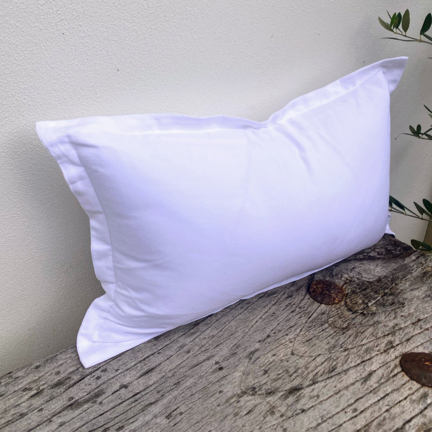 Bamboo Linen Crisp White Cushion Covers