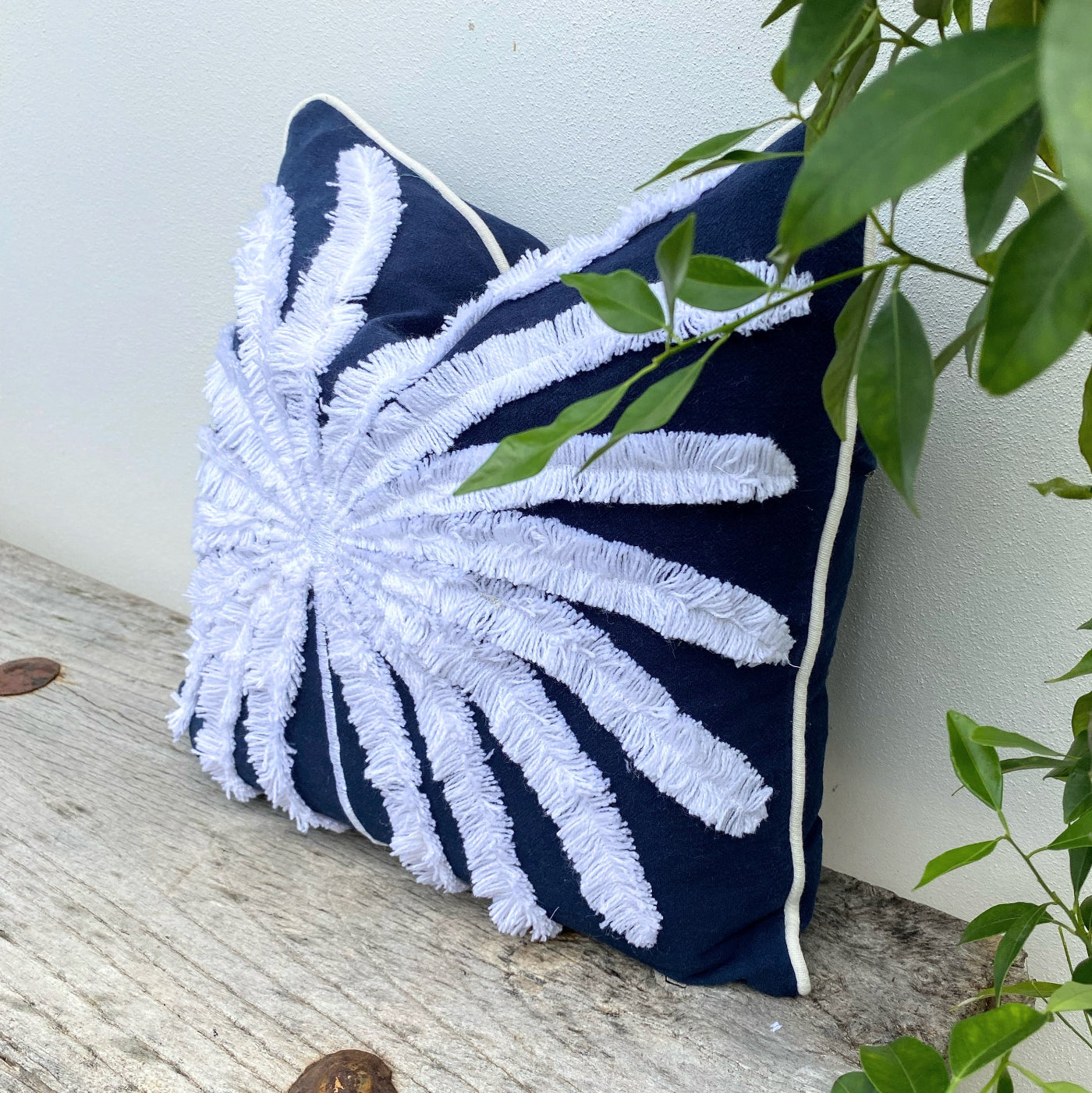 Bring a Beach Vibe with Palm Cushions