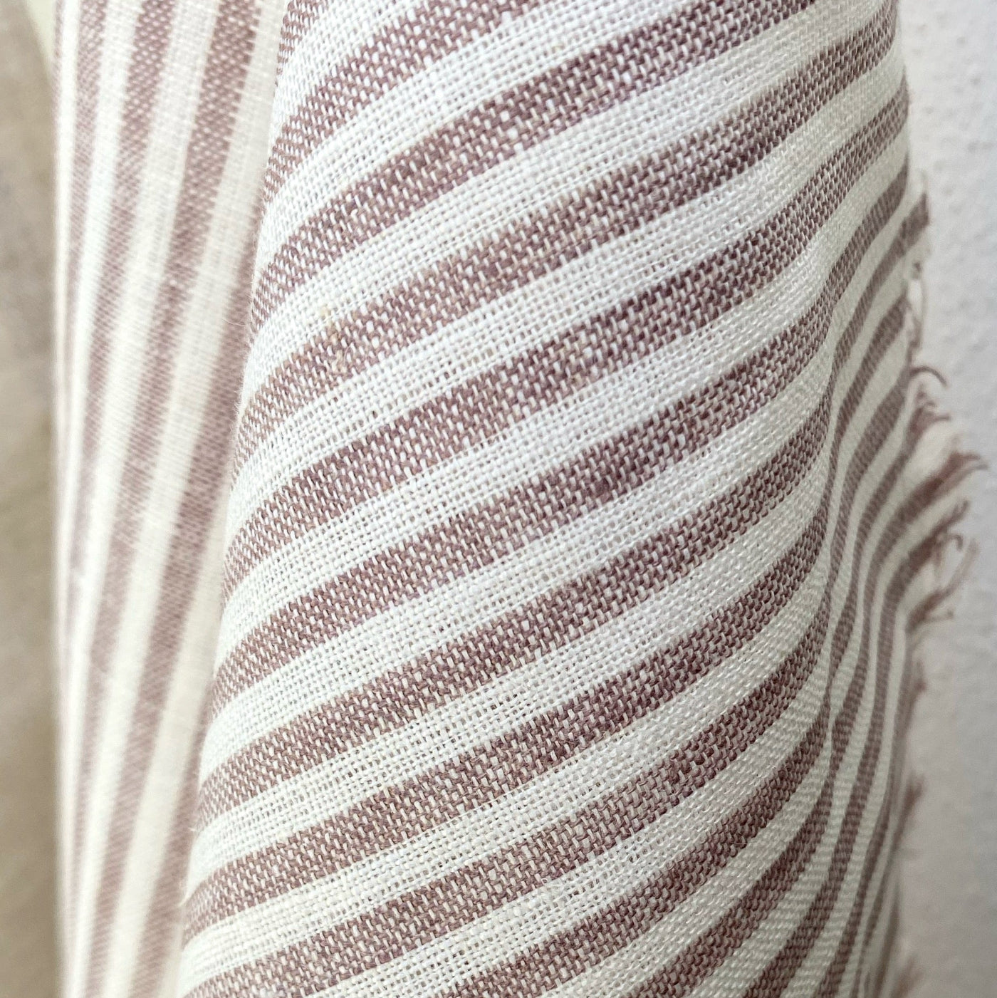 Brown and White Stripe Kitchen Towel