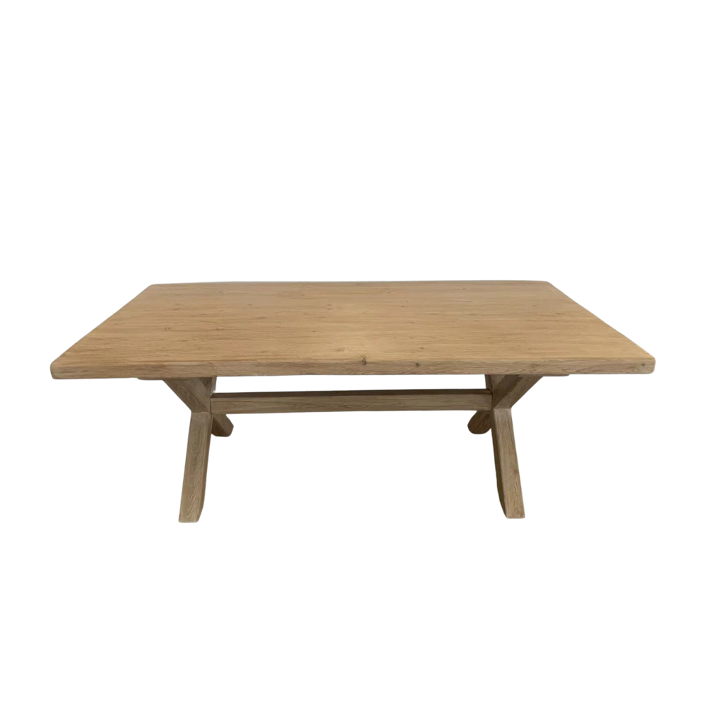 Expertly crafted 6 to 8 Seater Cross Leg minimalist timber furniture