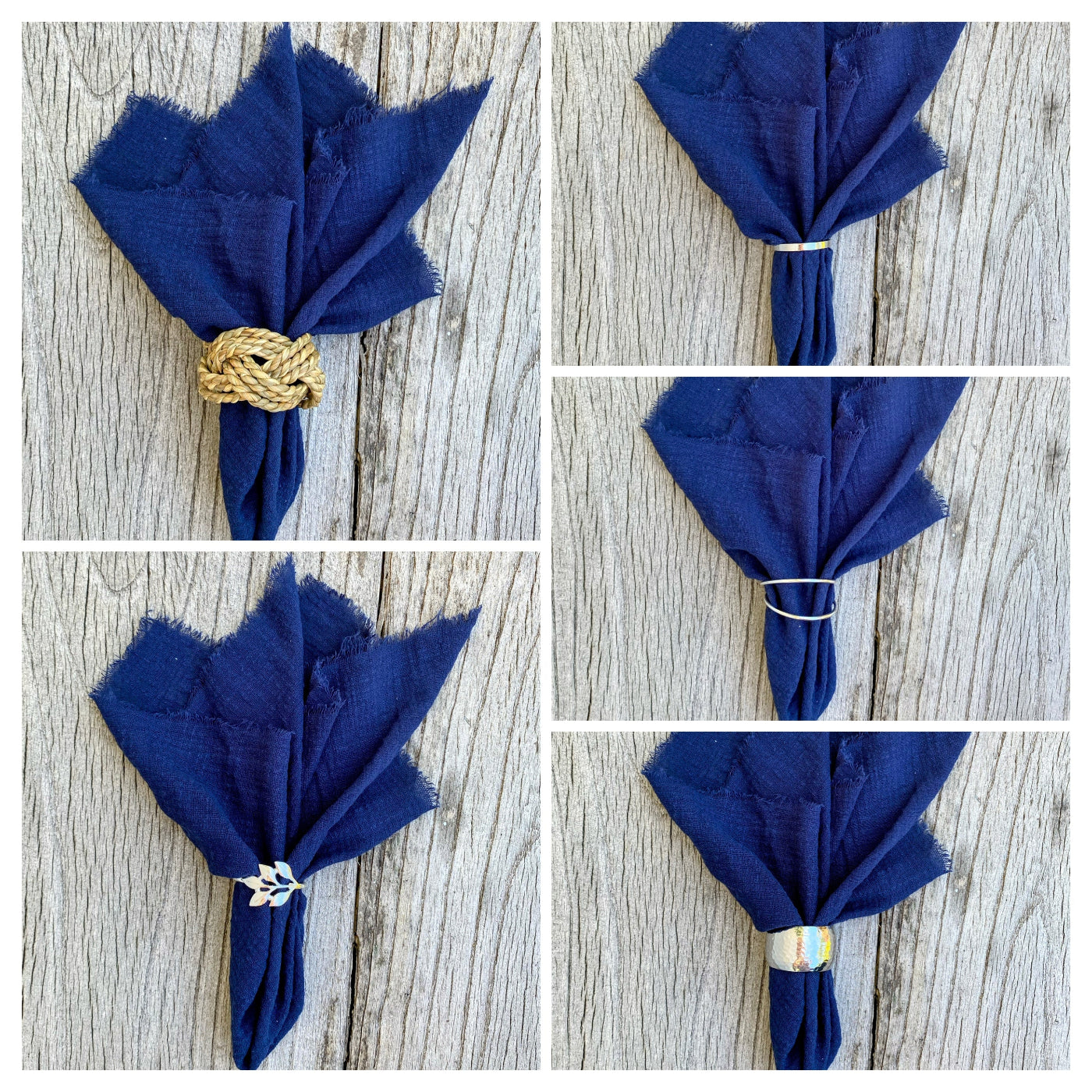 Elegant Blue Dinner Napkins Made from 100% Cotton