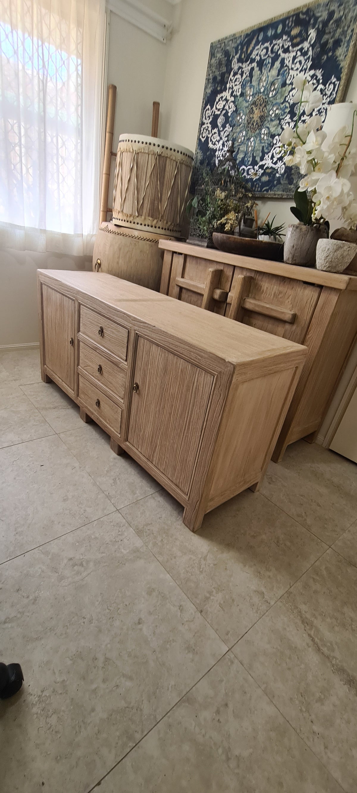 Reclaimed Elm Buffet Cabinet  - 150 x 44 X 70cm -Arlo